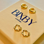 18k gold fill everyday earring stack 