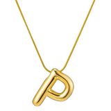 Alphabet letter necklace in letter P