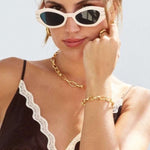 Leia Bracelet and necklace in 14k gold fill 