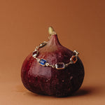 Rainbow bracelet styled on a fig 