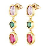Paloma Drops in multicoloured gemstones 