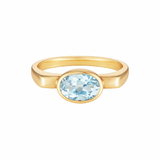 The Bloom Ring - Aquamarine