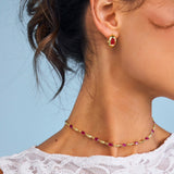 Mathilde Hoops Pink Jade