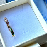 Sparkly coloured hoops in Bixby packaging 