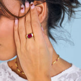 Juliet Ring in Garnet gemstone