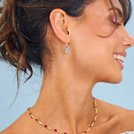 Pompadour wire earrings in 18k gold vermeil