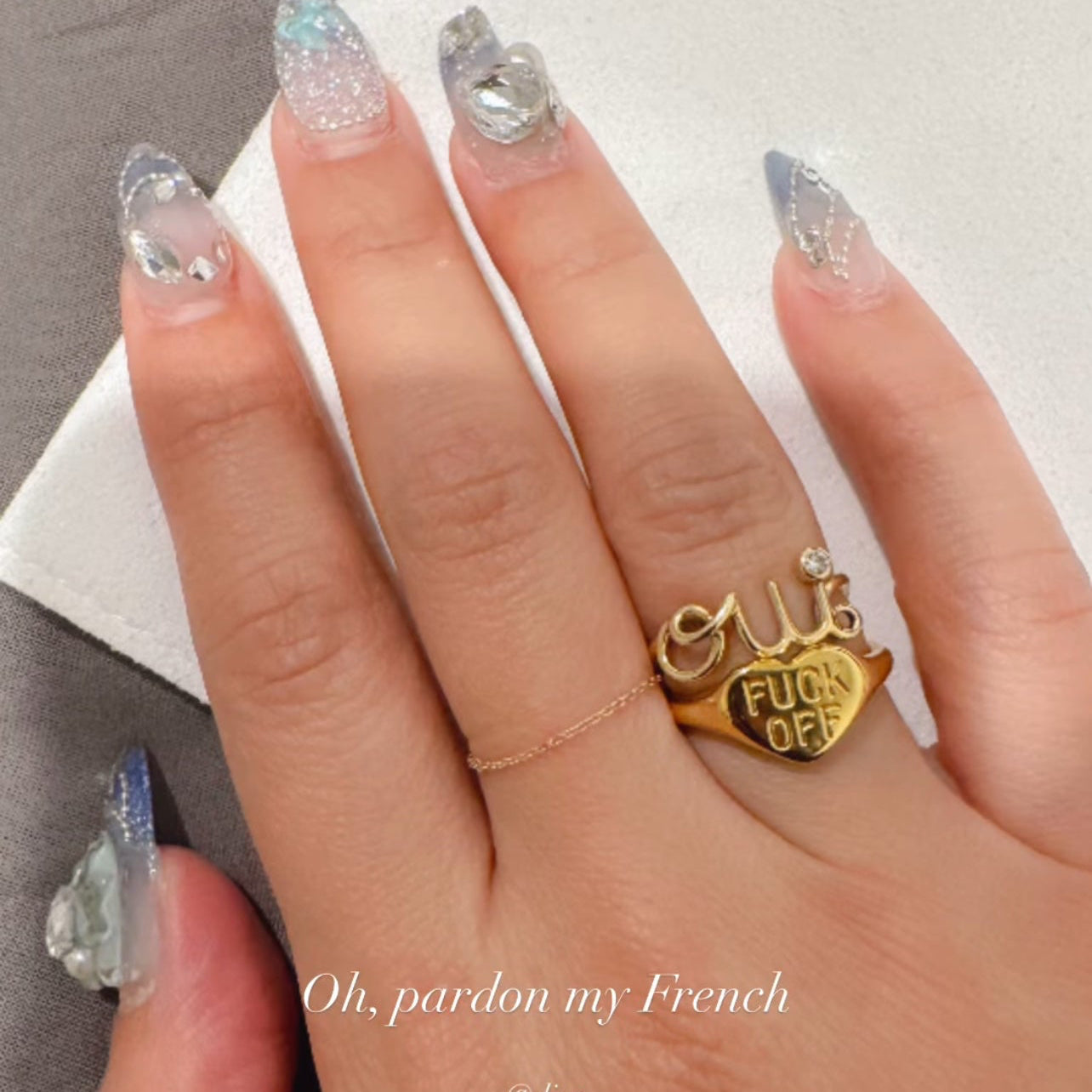 Customer photo of Fuck Off Ring 