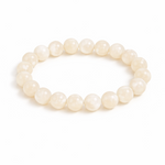 Pearl bracelet on a white background