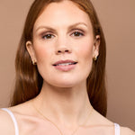 June Huggies with cubic zirconia gems