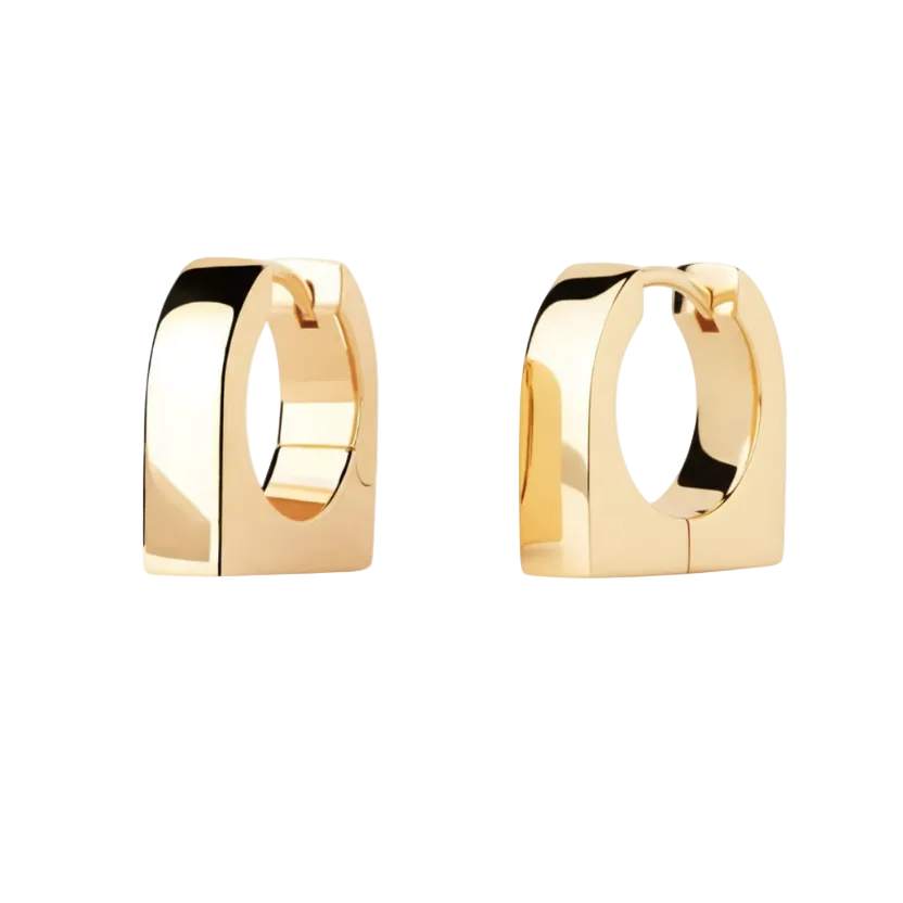 Edited Maribo Hoops - lightened gold with completed right earring edge