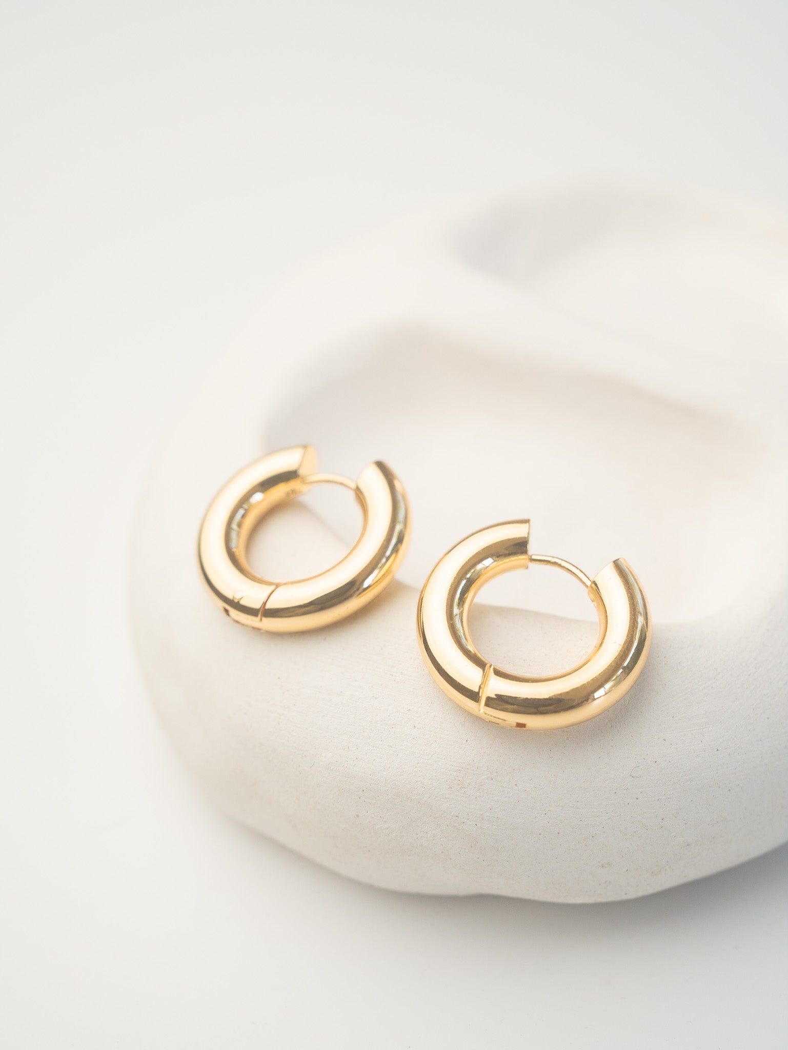 Gold Chubby Hoops