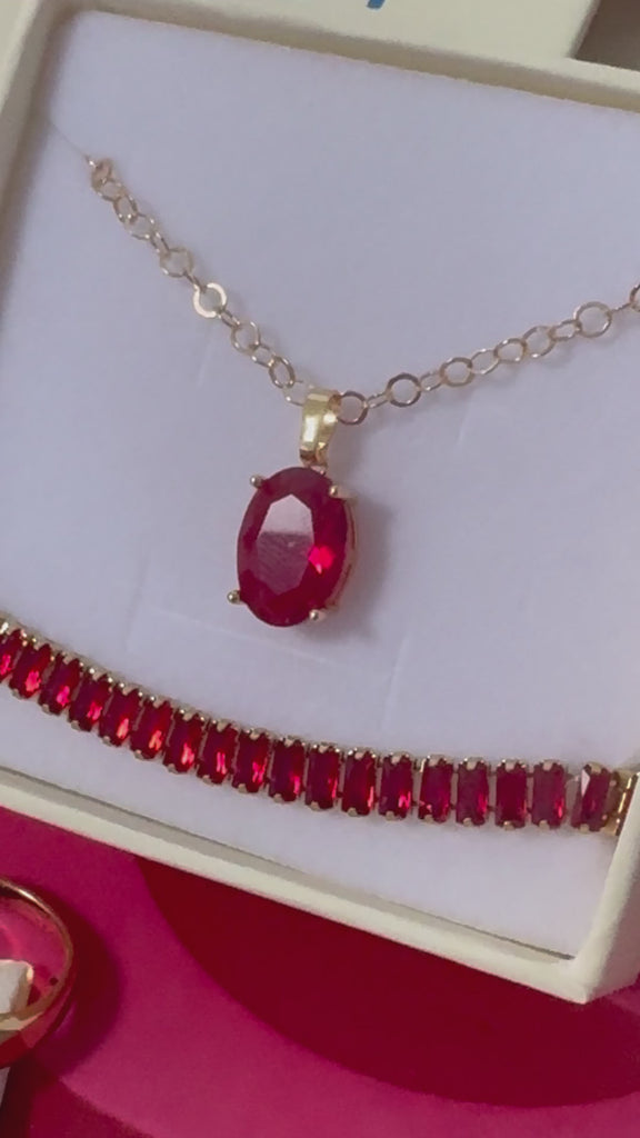 video of Red jewellery from Two Broke Chicks Collection