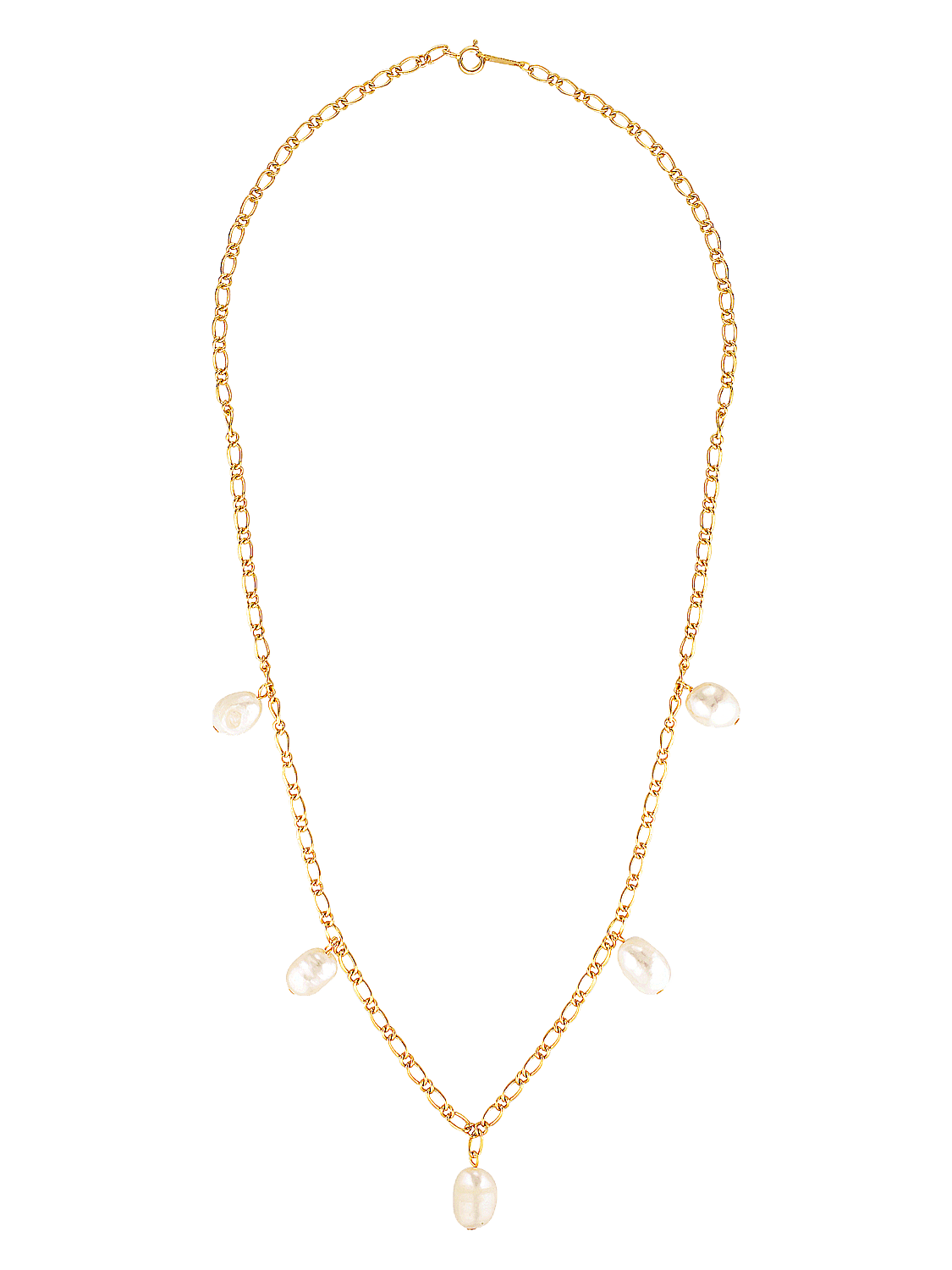 freshwater pearl necklace gold