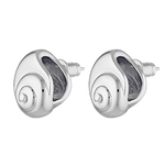 Silver shell shaped earrings
