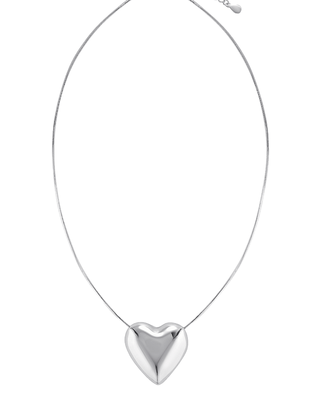 Italian Sterling silver heart necklace