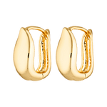 gold filled harp shape earrings