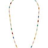 gold filled multicolour necklace