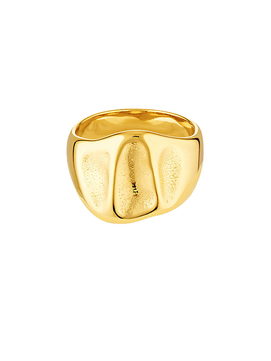 14k Gold fill textured ring 