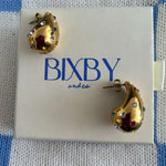 New Cosmo teardrop Bottega shape earrings on Bixby packaging